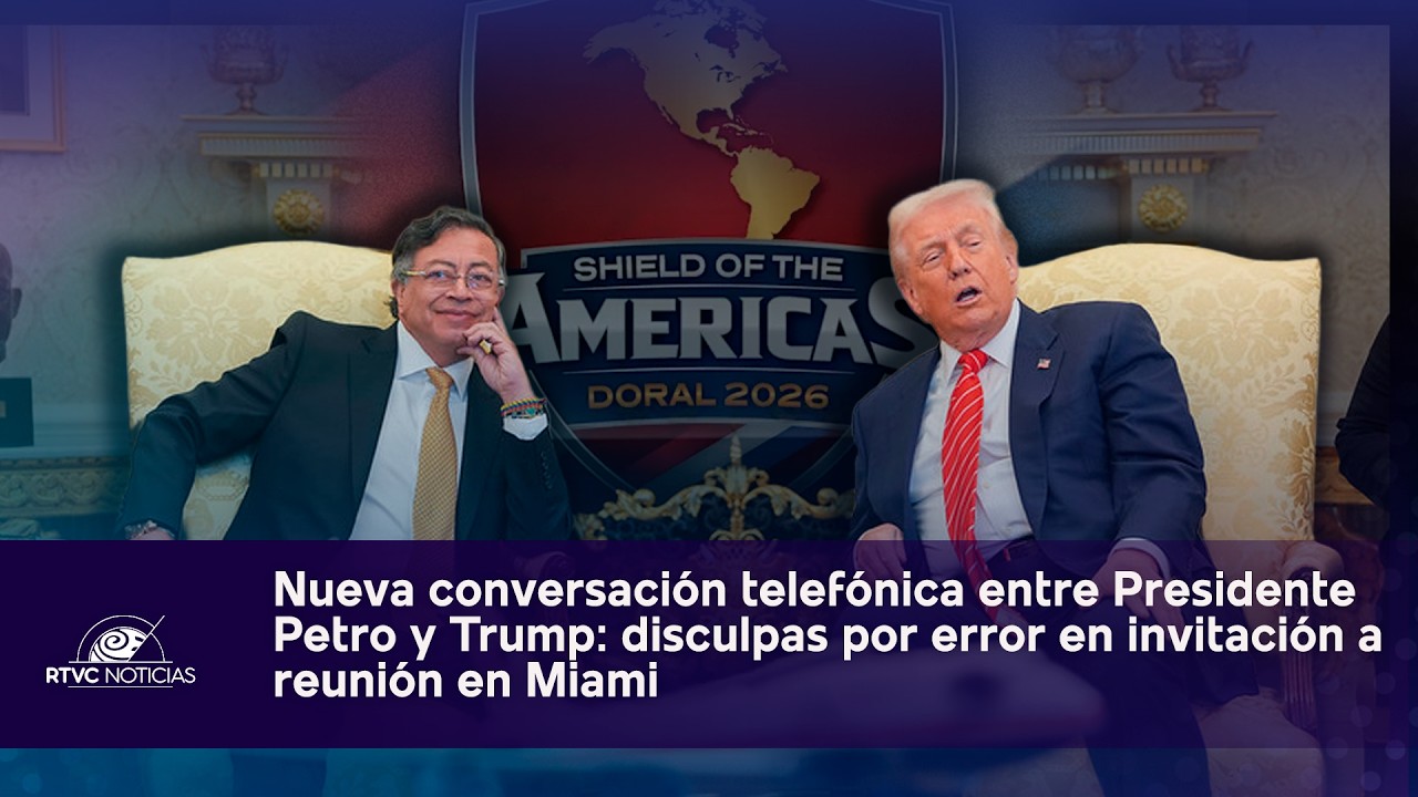 Nueva conversación entre PETRO Y TRUMP: disculpas por error en invitación a Escudo de las Américas