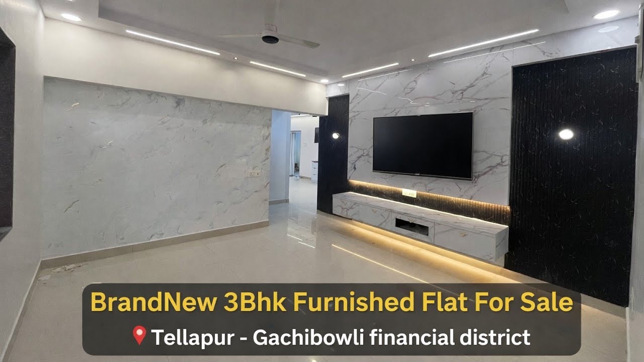 3Bhk Furnished FlatForSale in Gachibowli - Tellapur/ Hyderabad 