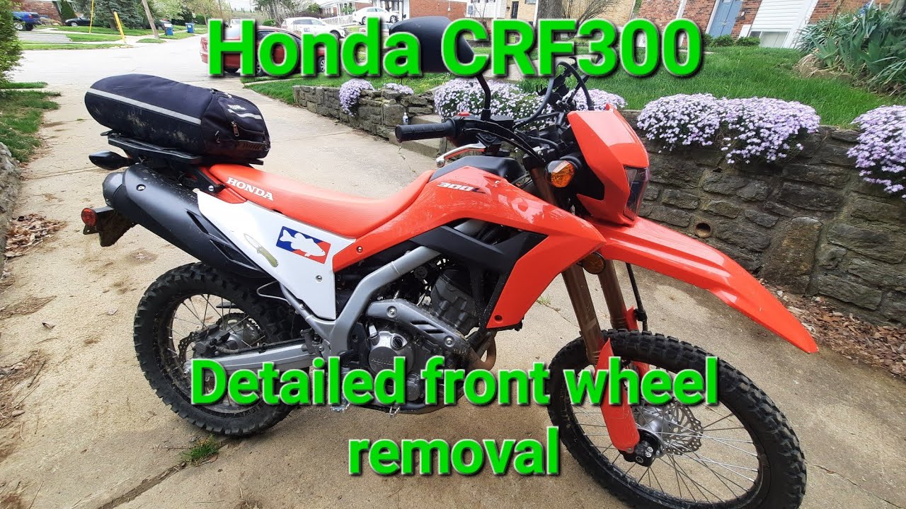 Honda CRF300L PROPER/CORRECT Front Wheel Removal How To