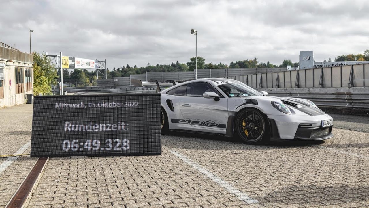 Porsche 911 GT3 RS (992) Rekordfahrt: 6:49,328 Minuten für die Nordschleife (Nürburgring)!