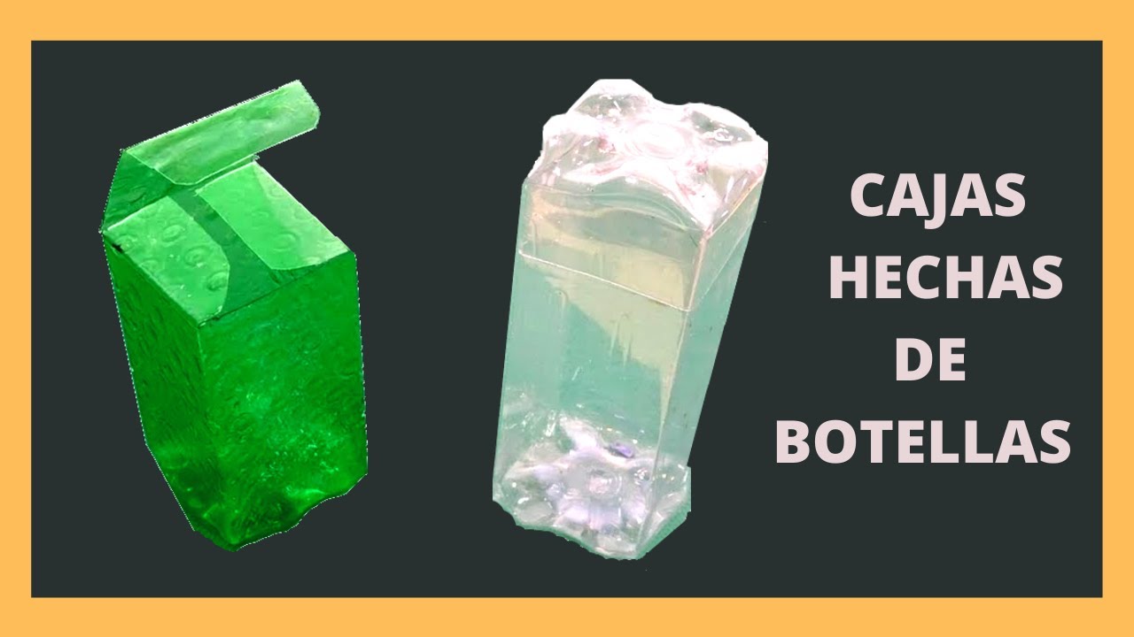 2 TIPOS DE CAJAS CON BOTELLAS DE PLÁSTICO (DIY)