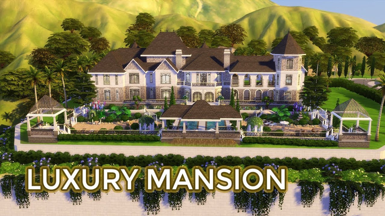 Luxury Mansion (for Celebrity) | House Building (Stop Motion) | The Sims 4 | No CC