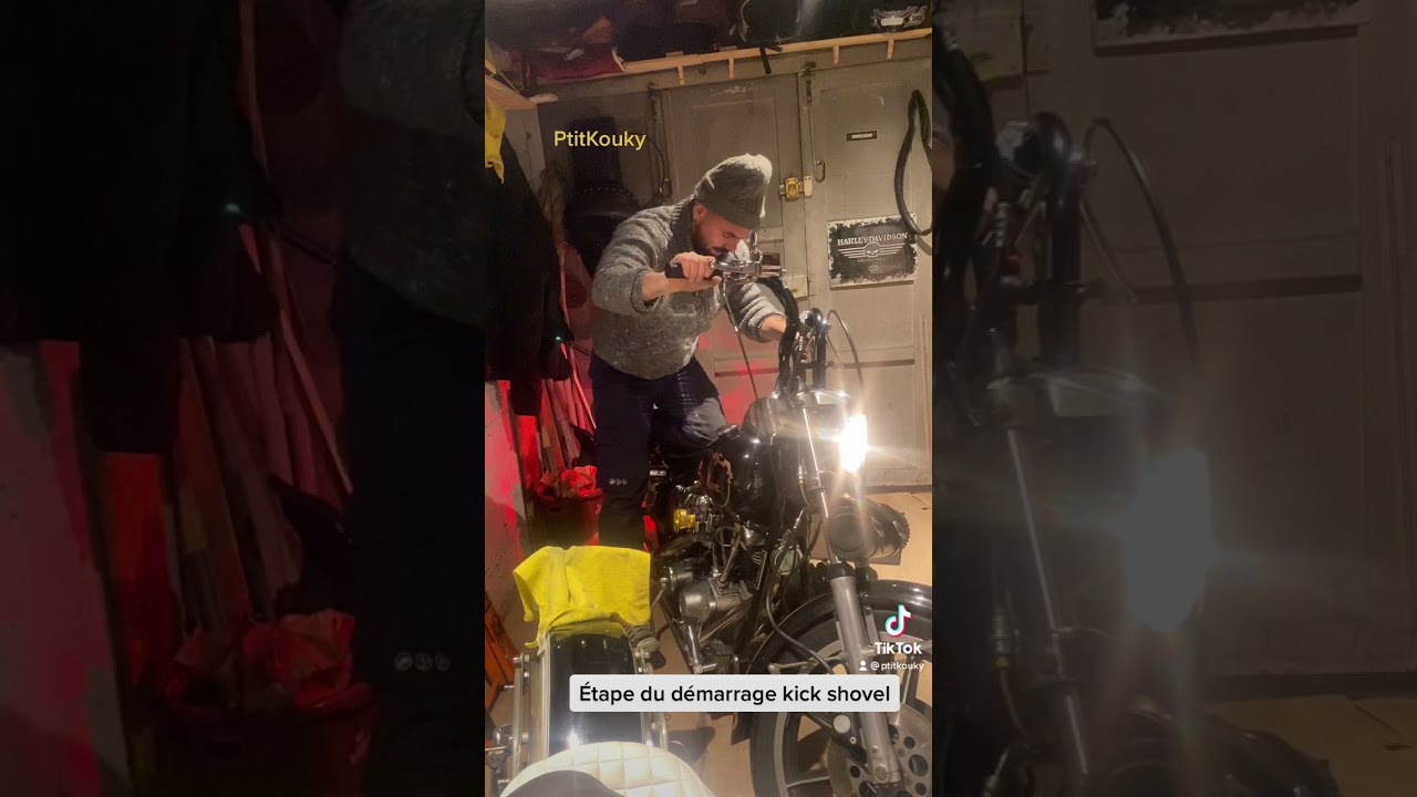Étape de démarrage kick shovelhead FXS 78