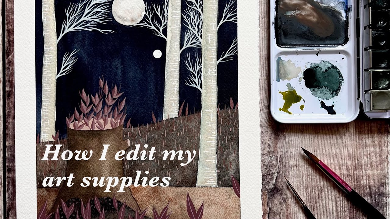 Limitation = Freedom ☀ How I edit my art supplies ☀ Palette creation + painting process