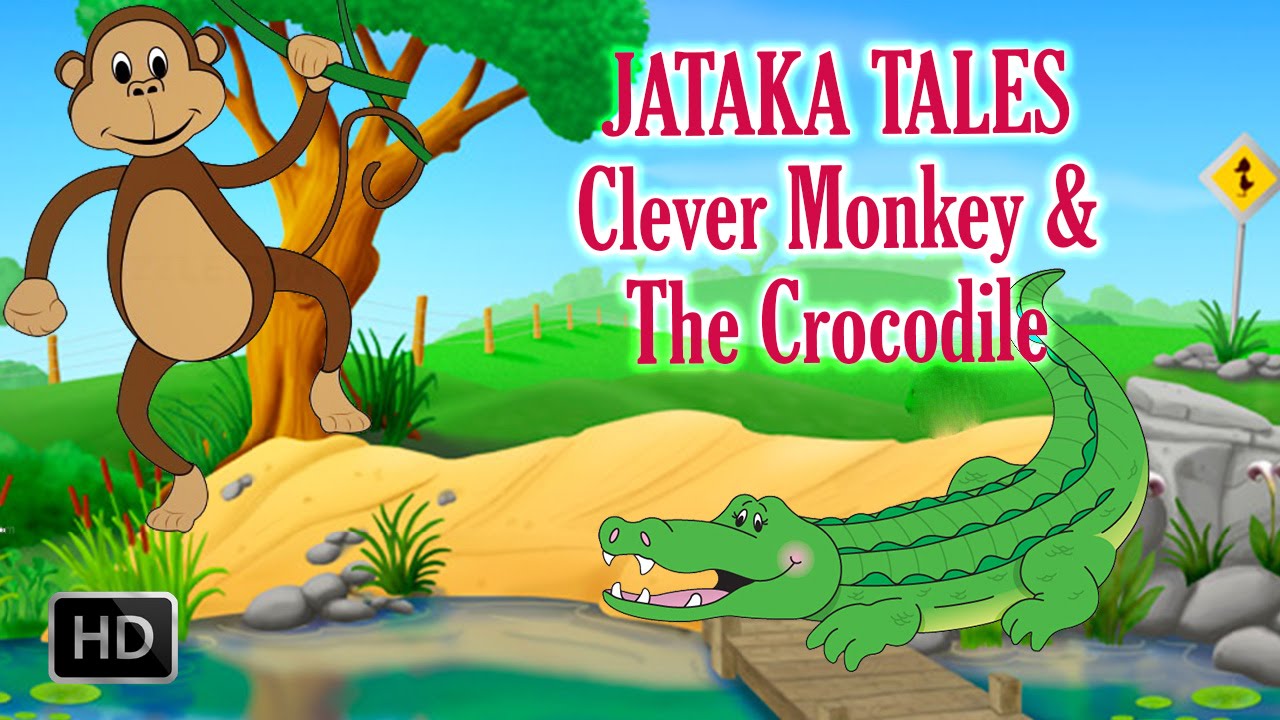 The Clever Monkey and The Crocodile - Short Stories for Children - Jataka Tales - Kids Stories