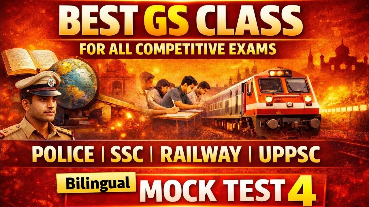 Best GS Class 🔥 Bilingual Mock Practice Class – 4 | Police • SSC • Railway • UPPSC