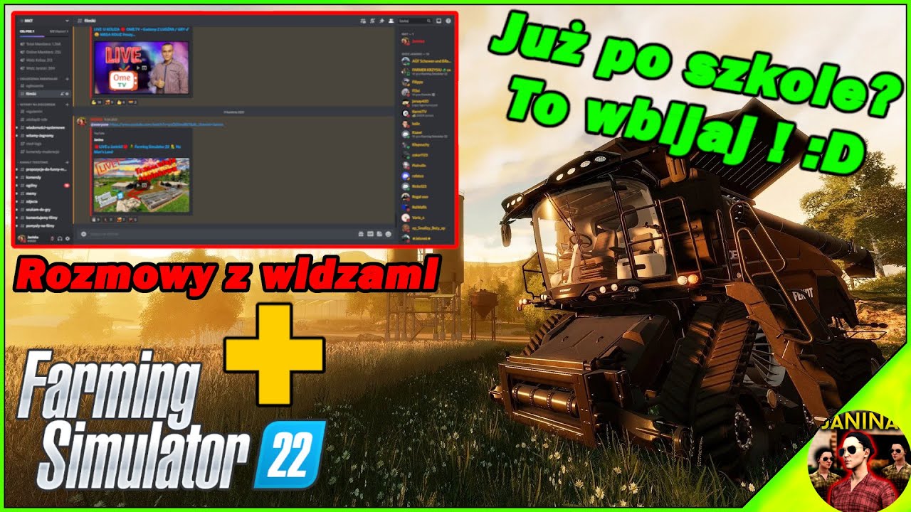 🔴LIVIK BOŻY!🔴Już Po Szkole? TO WBIJAJ!😁📞Rozmowowy z WIDZAMI!📞i  Farming Simulator 22