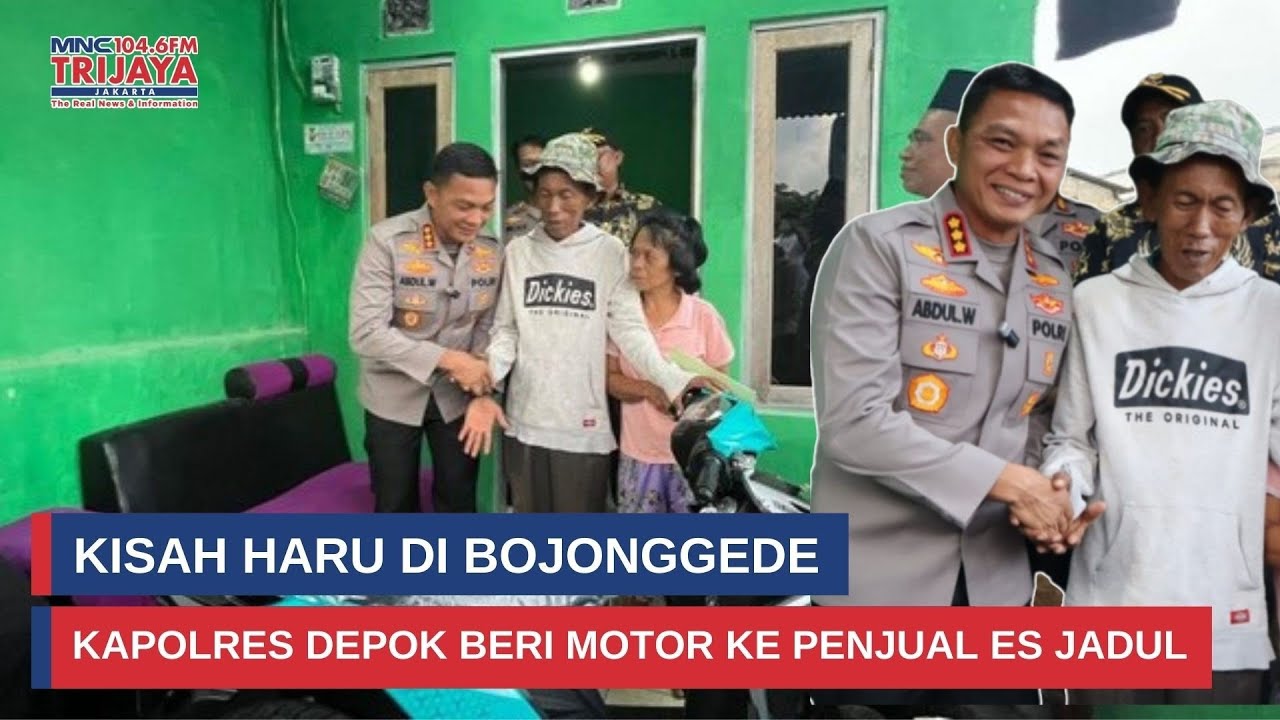 Viral Penjual Es Jadul Didatangi Kapolres Depok, Ada Bantuan Tak Terduga! I Trijaya Update