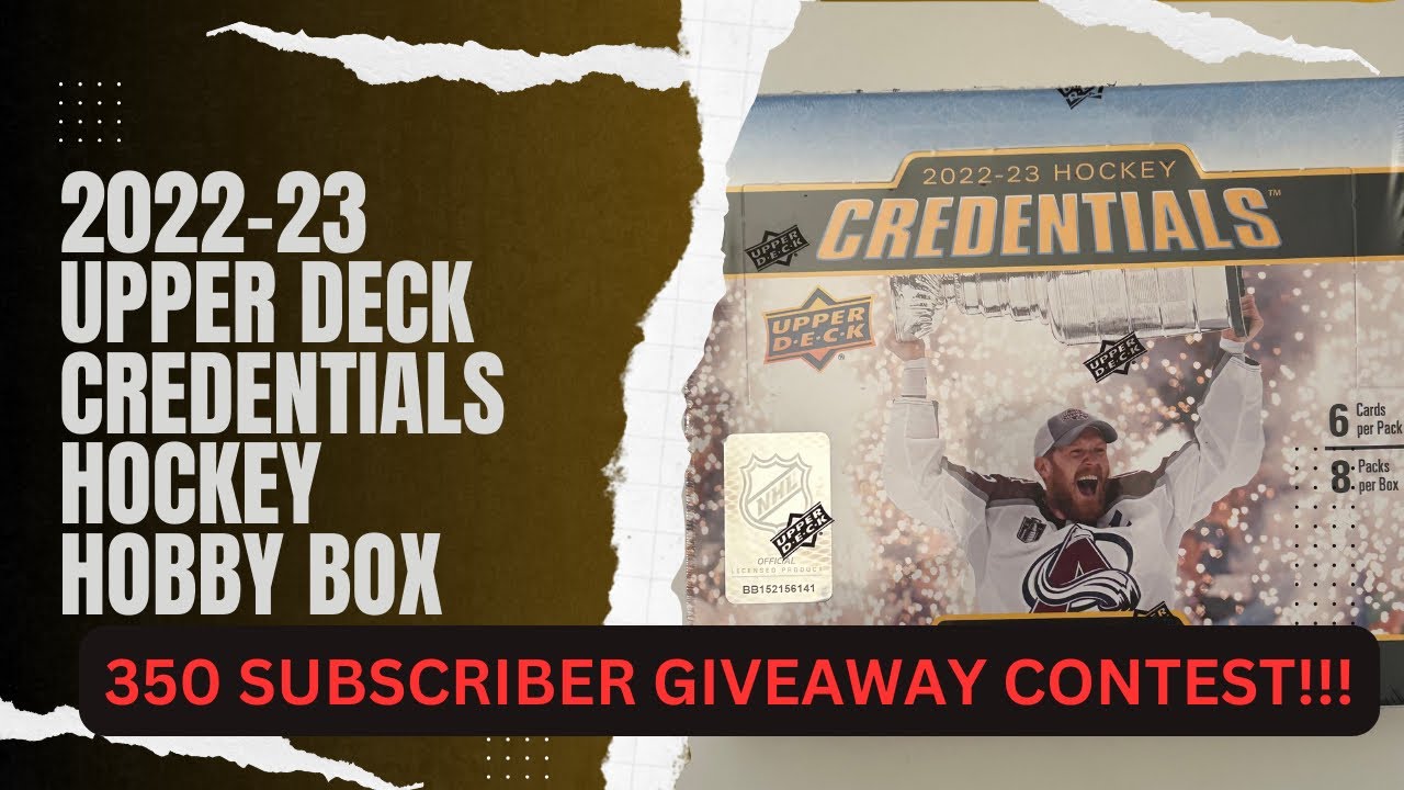 2022-23 Upper Deck Credentials Hockey Hobby Box