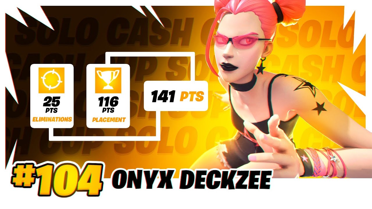 How I Placed TOP 100 In the Solo Cash Cup 🏆 | Onyx Deckzee