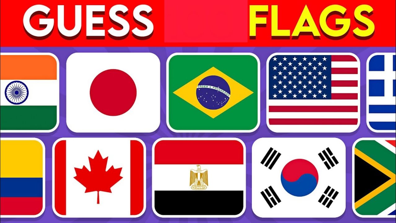 Guess the country by the flags 🚩|Quiz Hub|