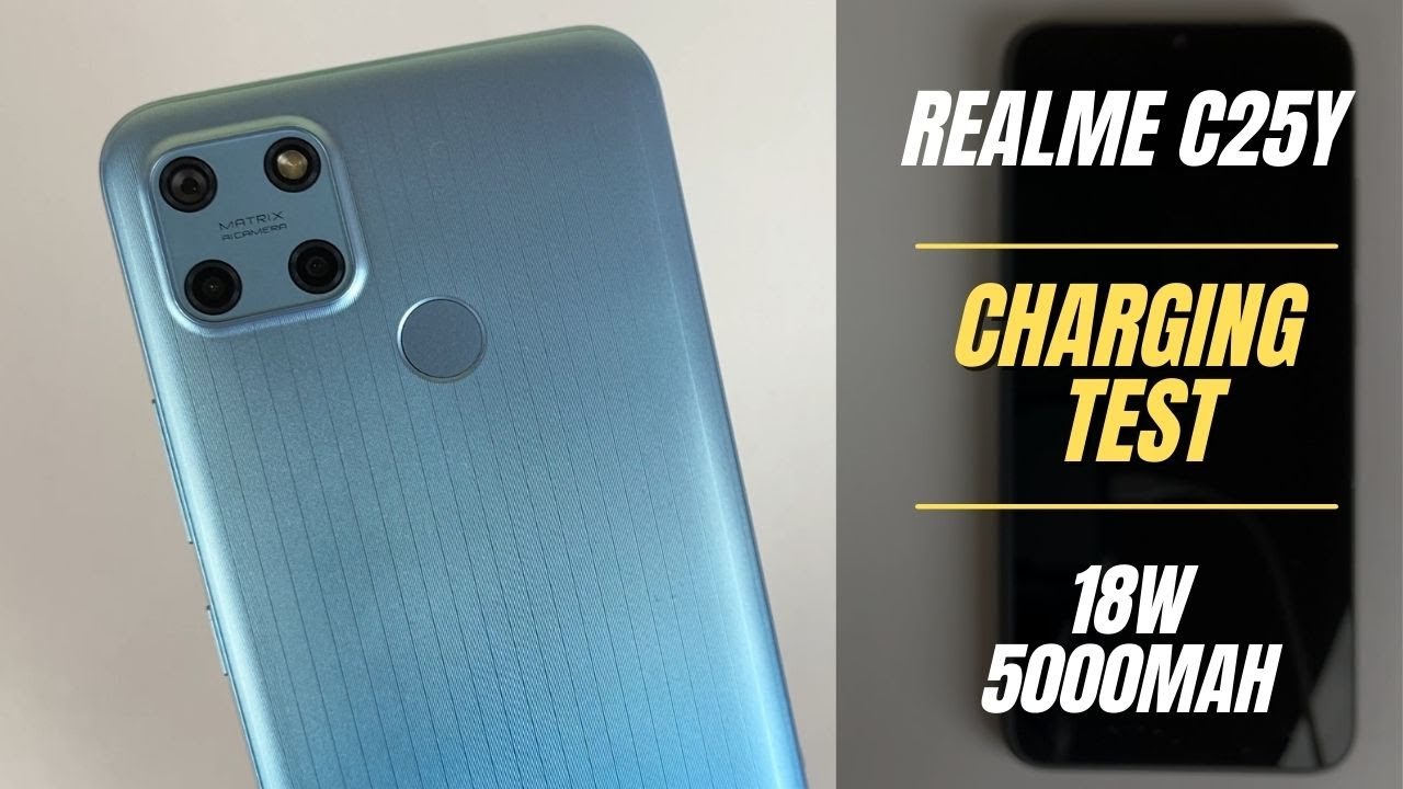 Realme C25Y Battery Charging Test 0% to 100% | 18W fast charger 5000 mah