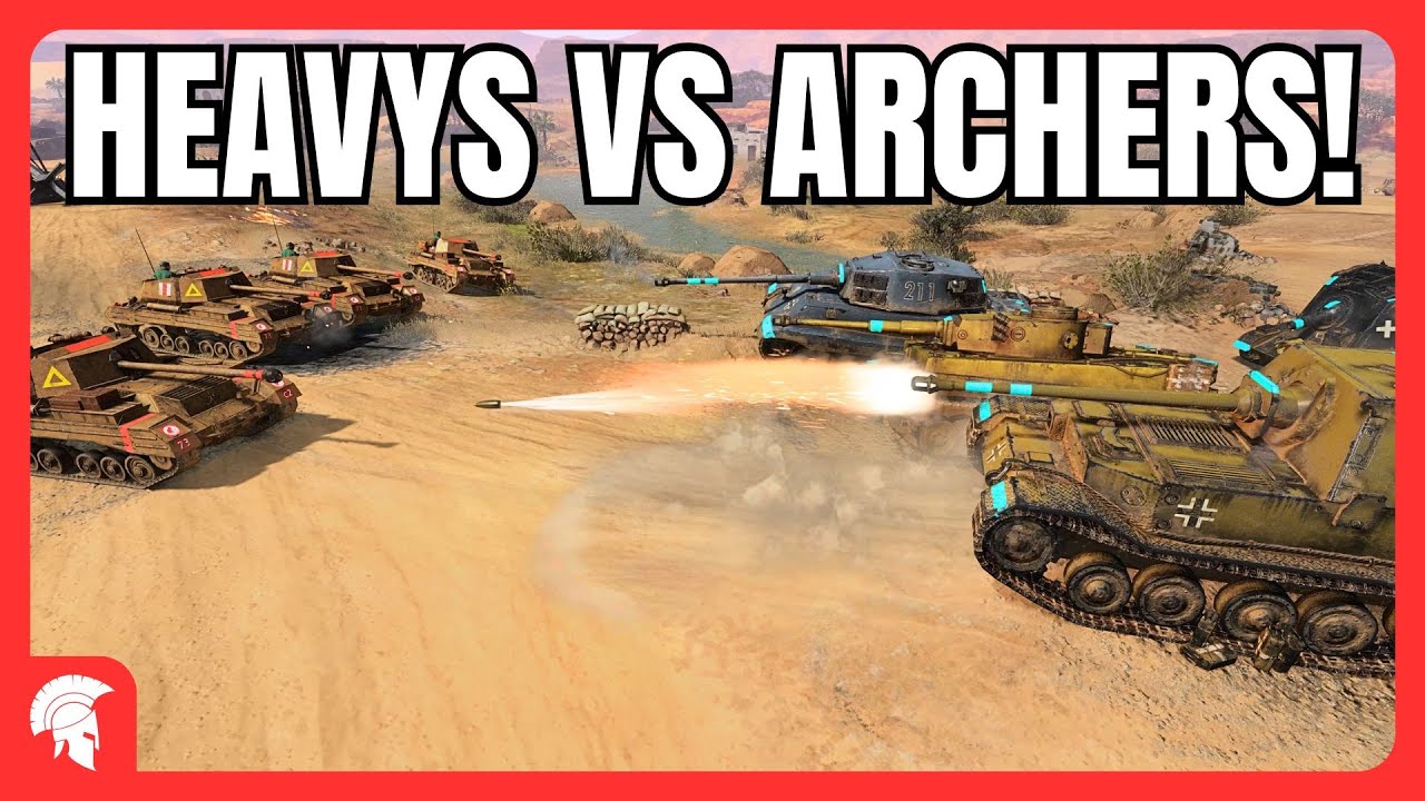 Mass Heavy vs Mass Archer! - 4vs4 - Wehrmacht - Company of Heroes 3