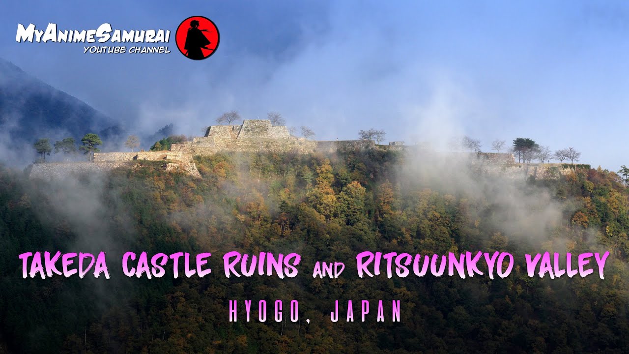 Takeda Castle ruins and Ritsuun-kyo valley