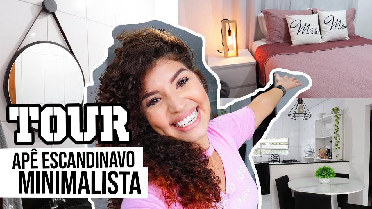 TOUR PELO APÊ MINIMALISTA/ESCANDINAVO + Dicas de decor apê alugado