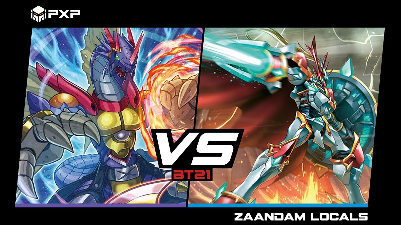 Purple Hybrid vs Blue Gallantmon [Digimon Card Game & TCG BT21]