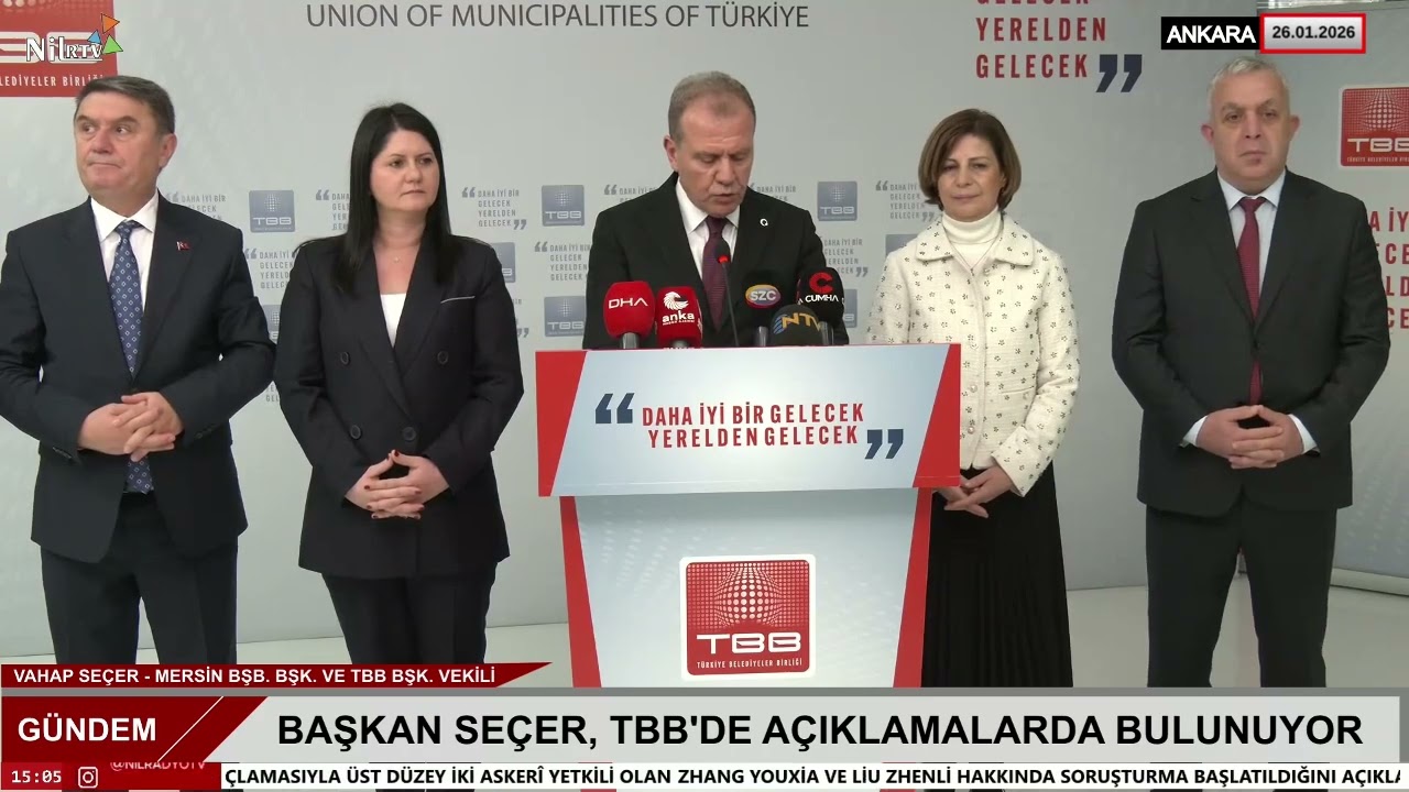 Vahap Seçer’den TBB’de Önemli Açıklamalar | Mersin BŞB Başkanı ve TBB Başkan Vekili 