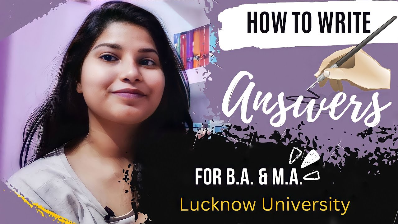 How to write answers in B.A. & M.A./ English Literature/ Lucknow University #english