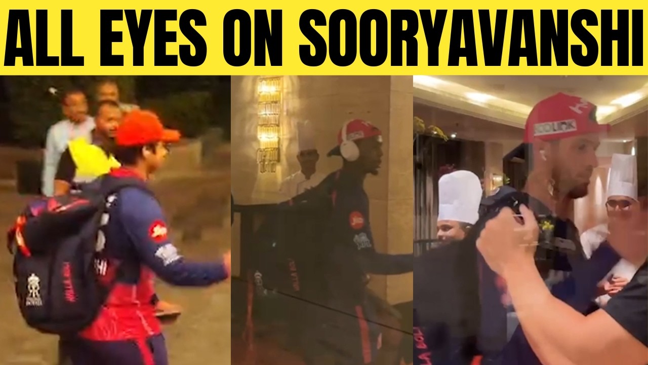 EXCLUSIVE: Vaibhav Sooryavanshi and RR's Grand Welcome to Hotel after crushing SRH in Eliminator