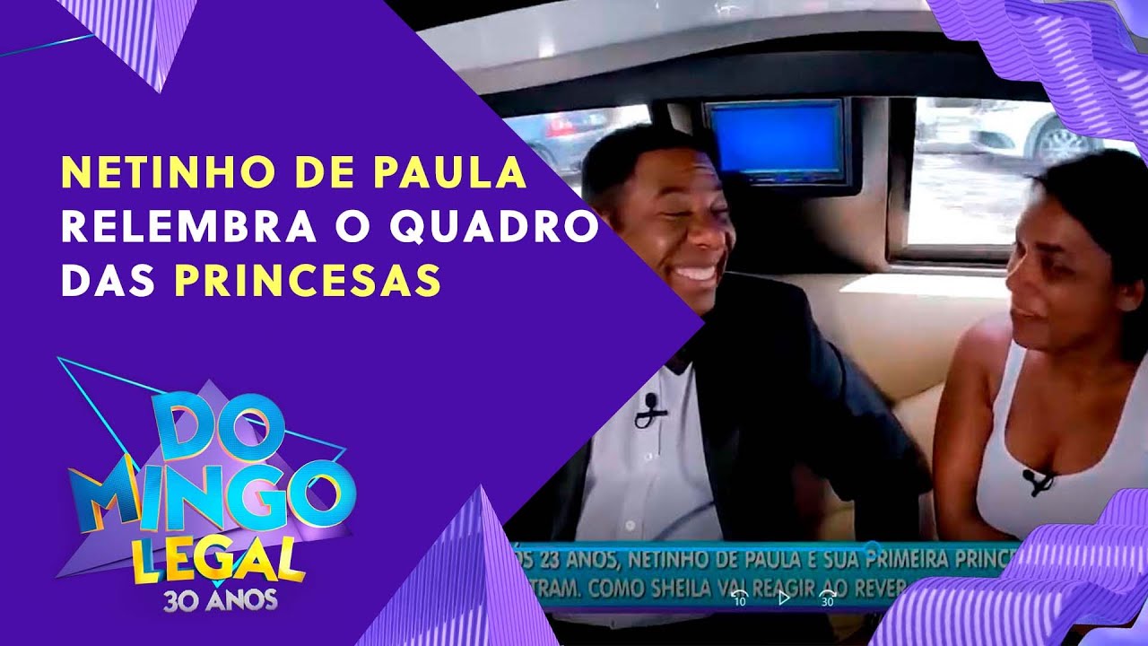 Nostalgia! Netinho de Paula relembra o quadro das princesas no Domingo Legal! (26/02/23)