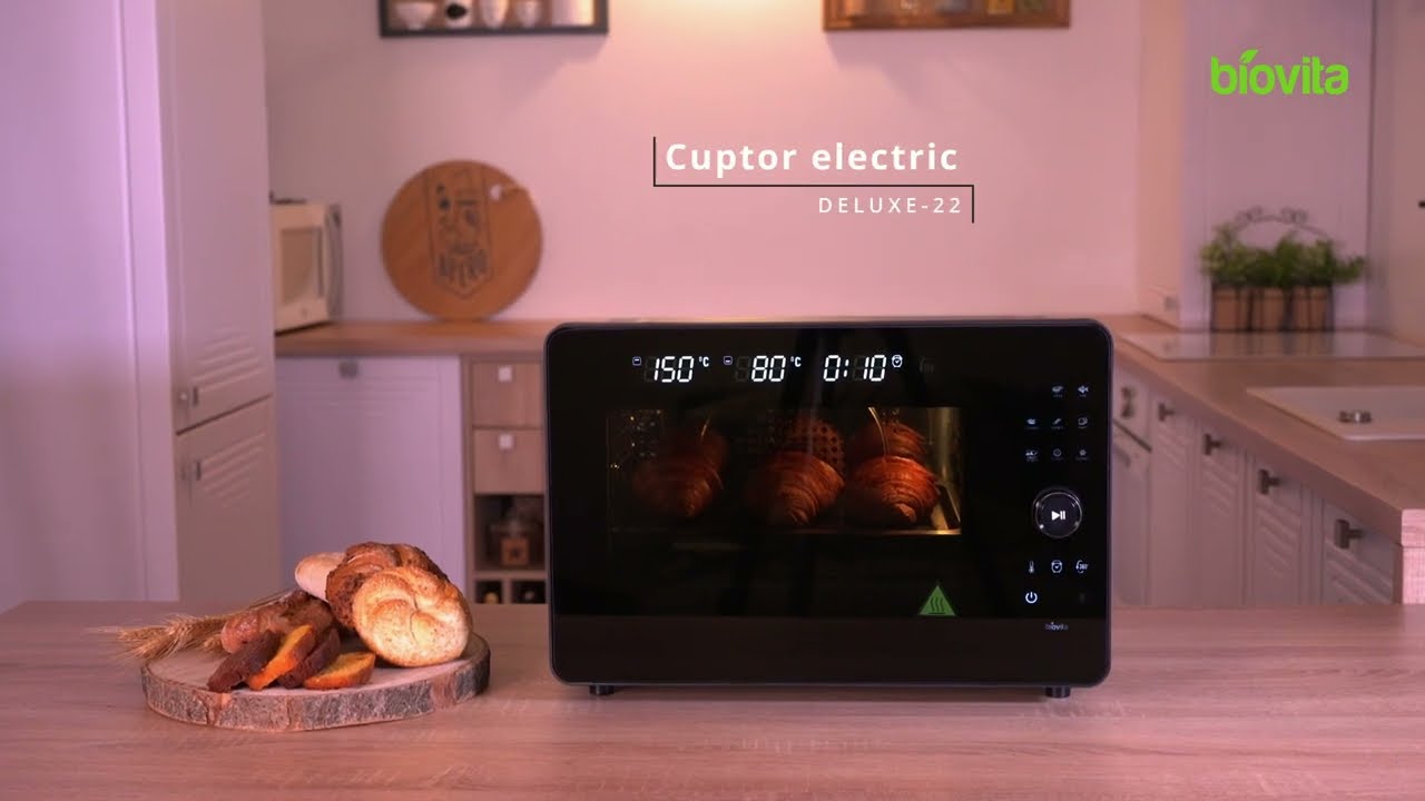 Cuptor electric Biovita DELUXE-22, 22L, 1700W, inox