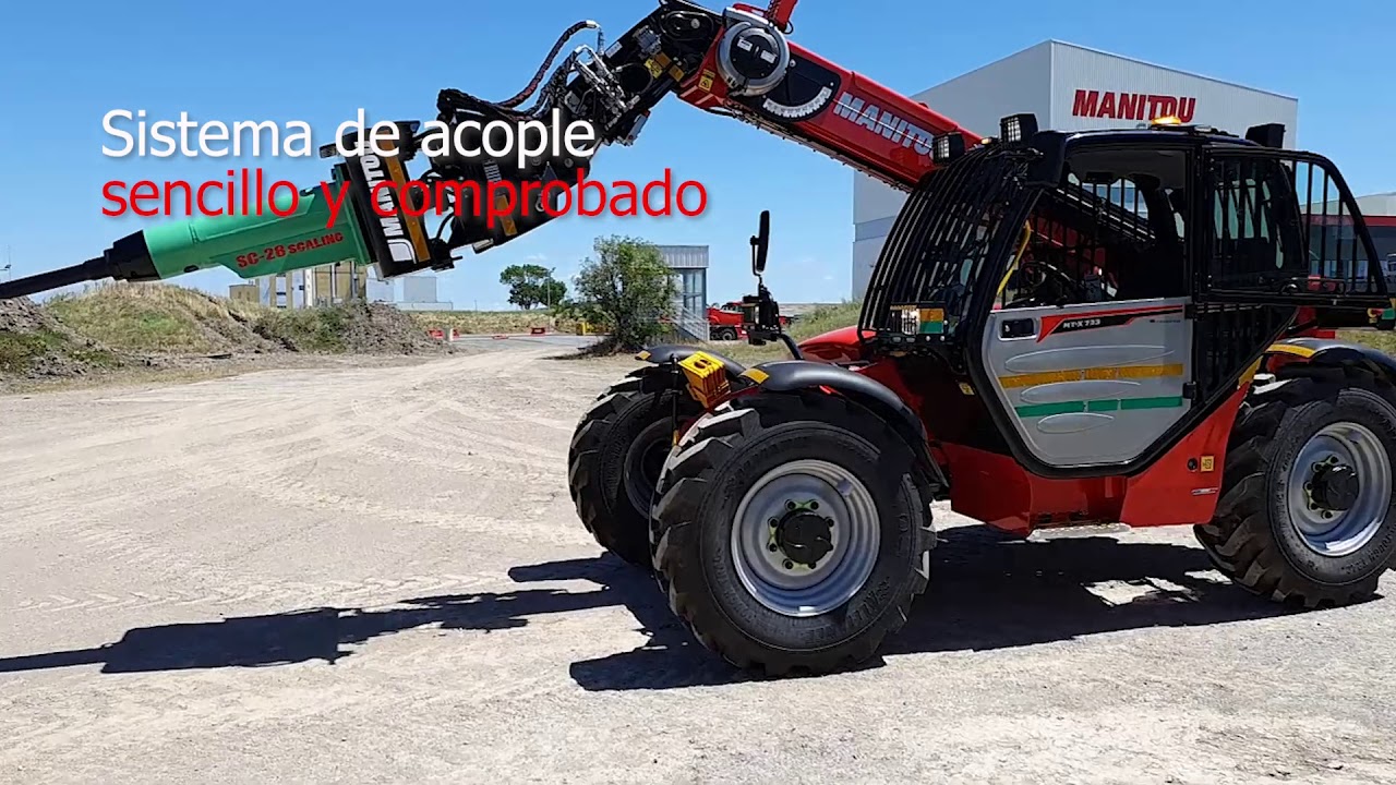 Martillo hidráulico scaler | Soluciones Manitou para las minas subterráneas