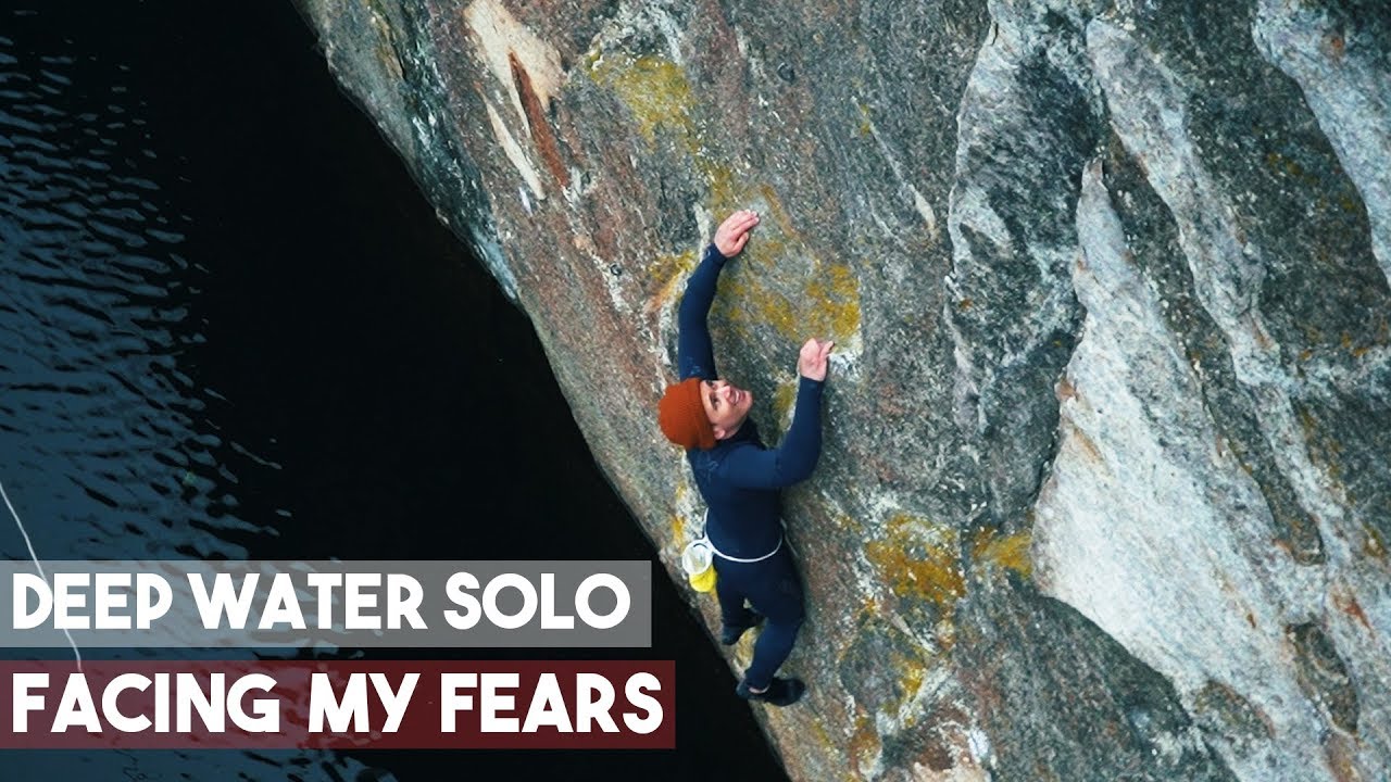Winter Deep Water Solo In Norway - Facing My Fears - Climbing - Magnus Midtb&oslash;
