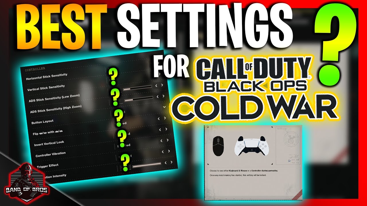 BEST SETTINGS for Black Ops Cold War in CONSOLE and Controller | Best PS5 Settings