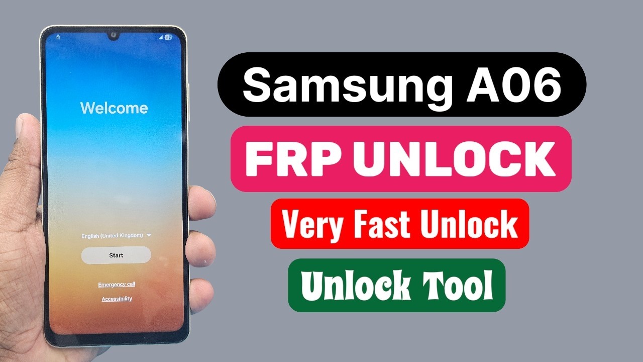 Samsung A06 SM A065F FRP Bypass Unlock Tool