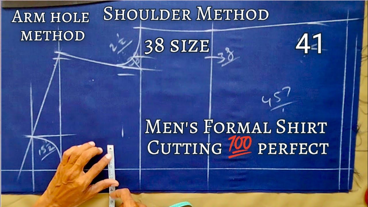 Men's Formal Shirt Cutting /Arm Hole Shoulder Method clear explanation/@𝐅𝐚𝐬𝐡𝐢𝐨𝐧 𝐓𝐚𝐢𝐥𝐨𝐫