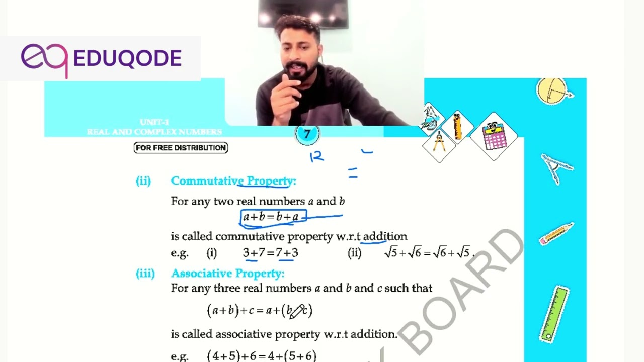 Property of commutative ,associative easy way#maths #foryou #exponents #foryoupage 