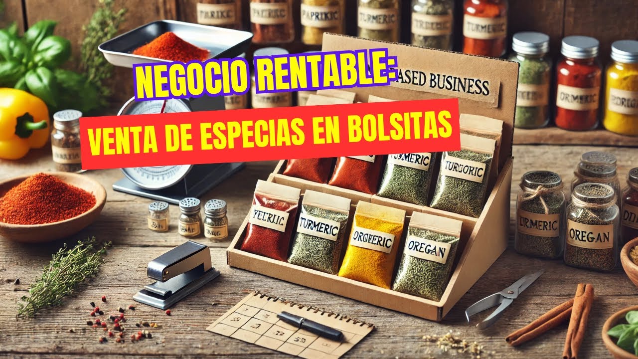 NEGOCIO RENTABLE: VENTA DE  ESPECIAS EN BOLSITAS.