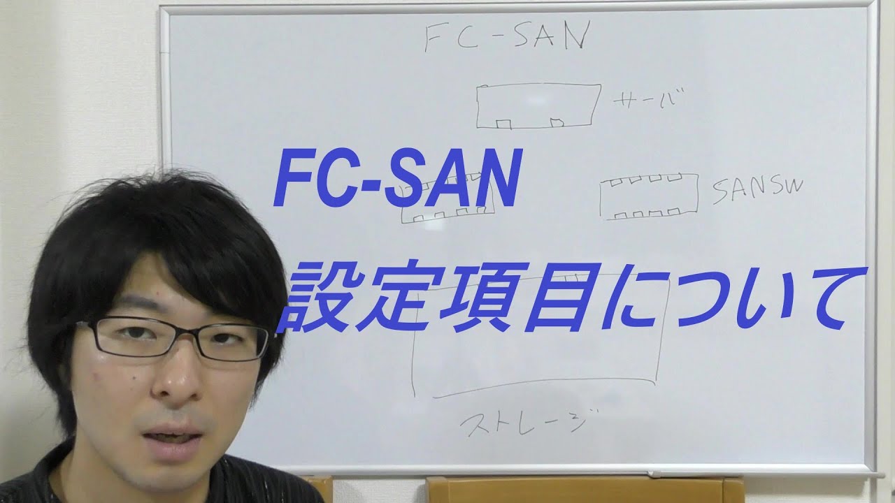 【技術動画】FC-SAN設定項目について
