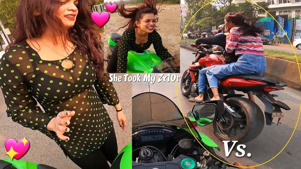 Hot Girls aur Zx10r ka pagalpan💕🫶|Gone totally Unexpected|Z900 Rider
