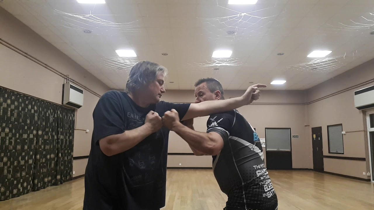 Panantukan techniques from a jab cross