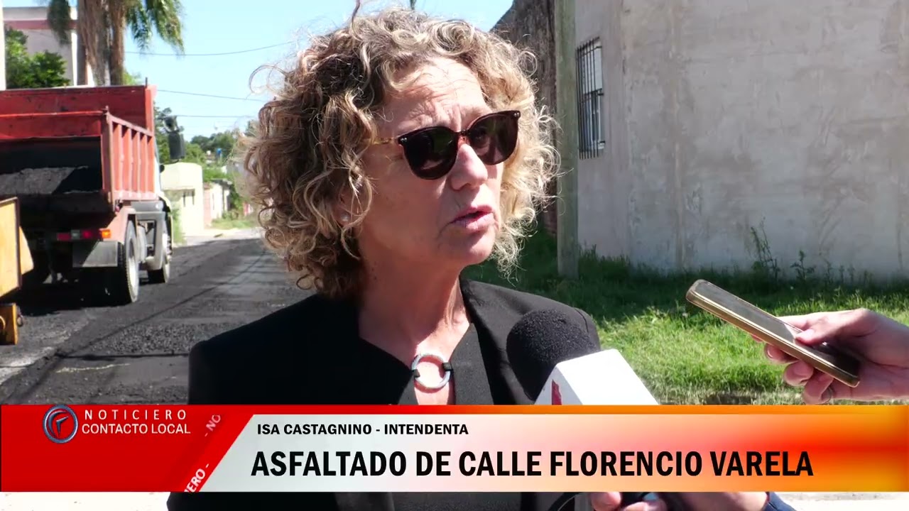 Asfaltado en calle Florencio Varela