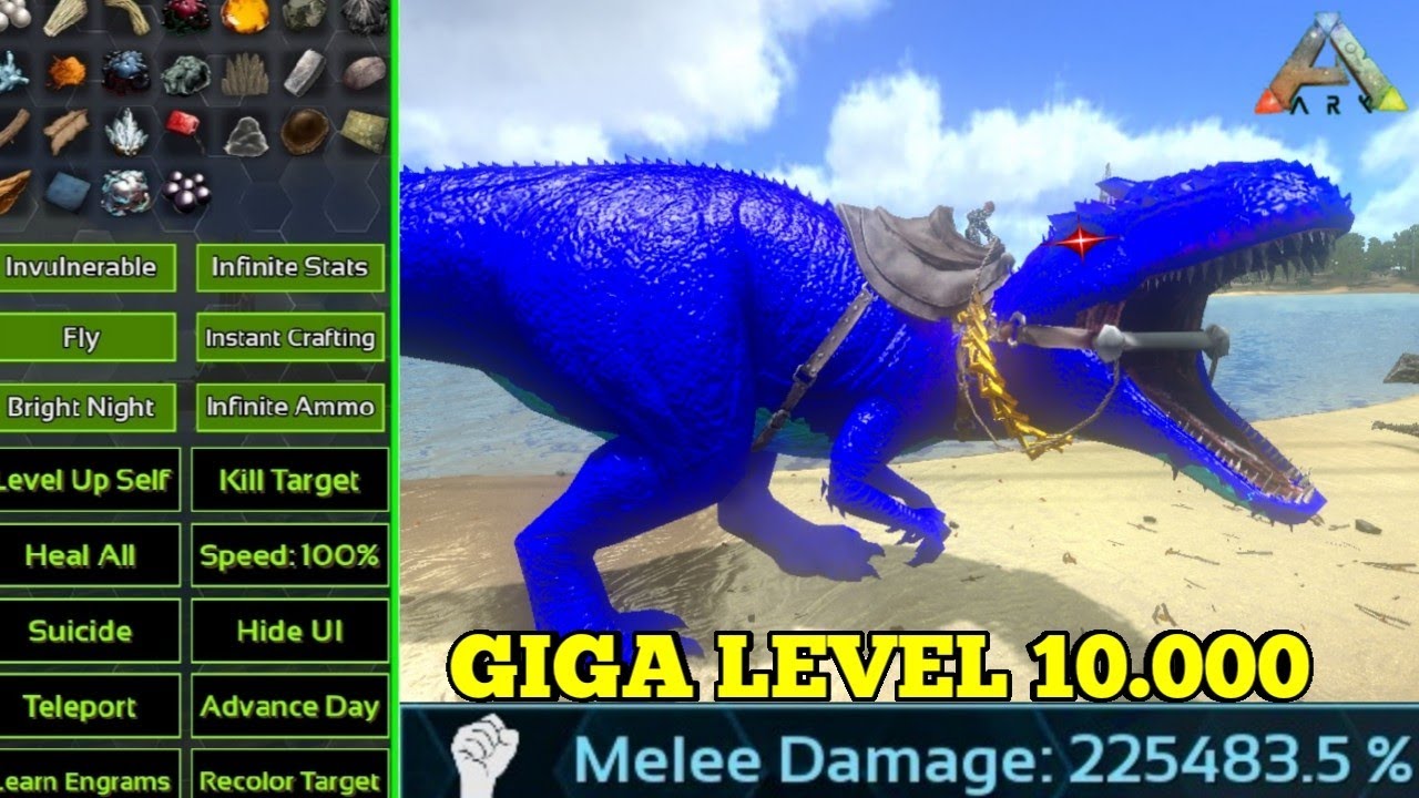 Ark mobile ||Taming Giga level 10,000 (domando giga lvl 10.000