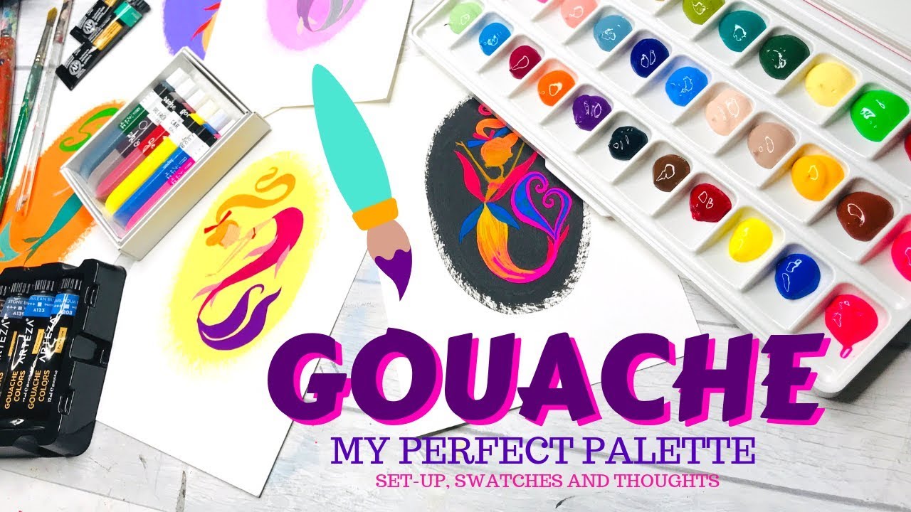 My PERFECT Gouache Palette - setup and thoughts!