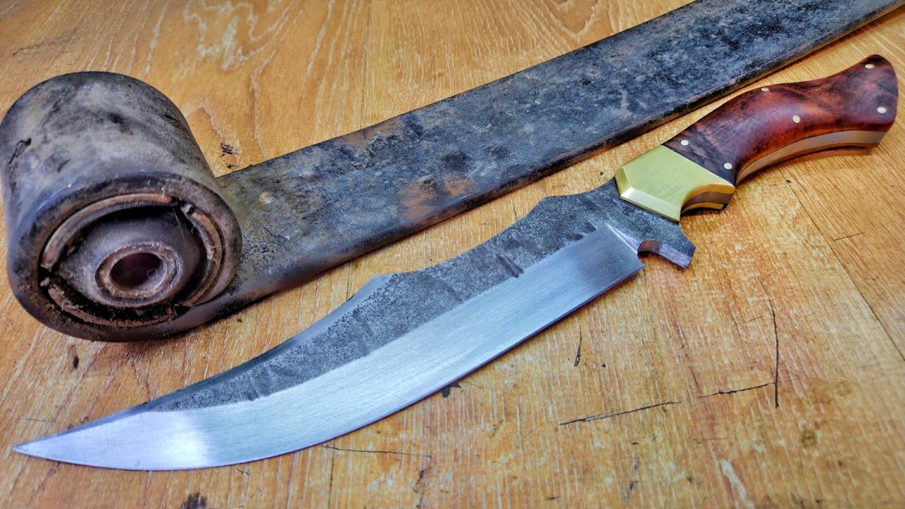 Knife Making: A large Knife From a Truck Spring