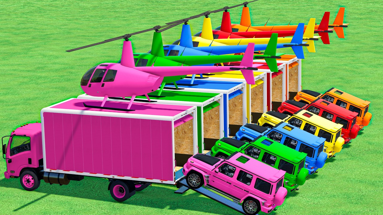 Transport G Wagon & Helicopter With Trucks In Fs22 | Farming Simulator 22