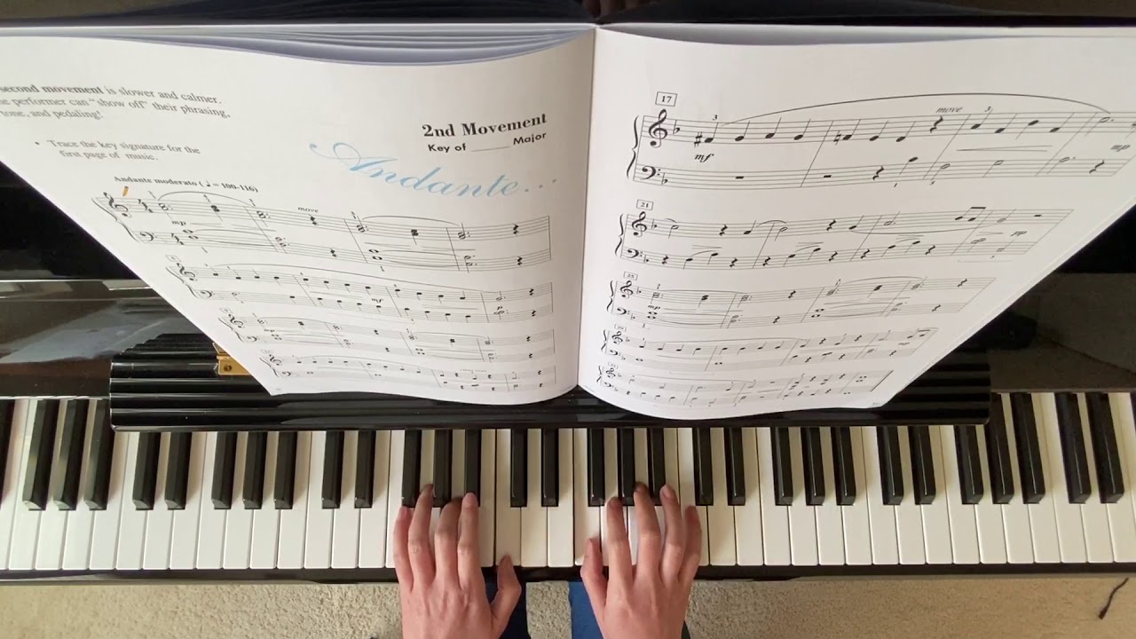 “ Classic Sonatina 2nd Movement” Piano Adventure Performance Book Level 2B