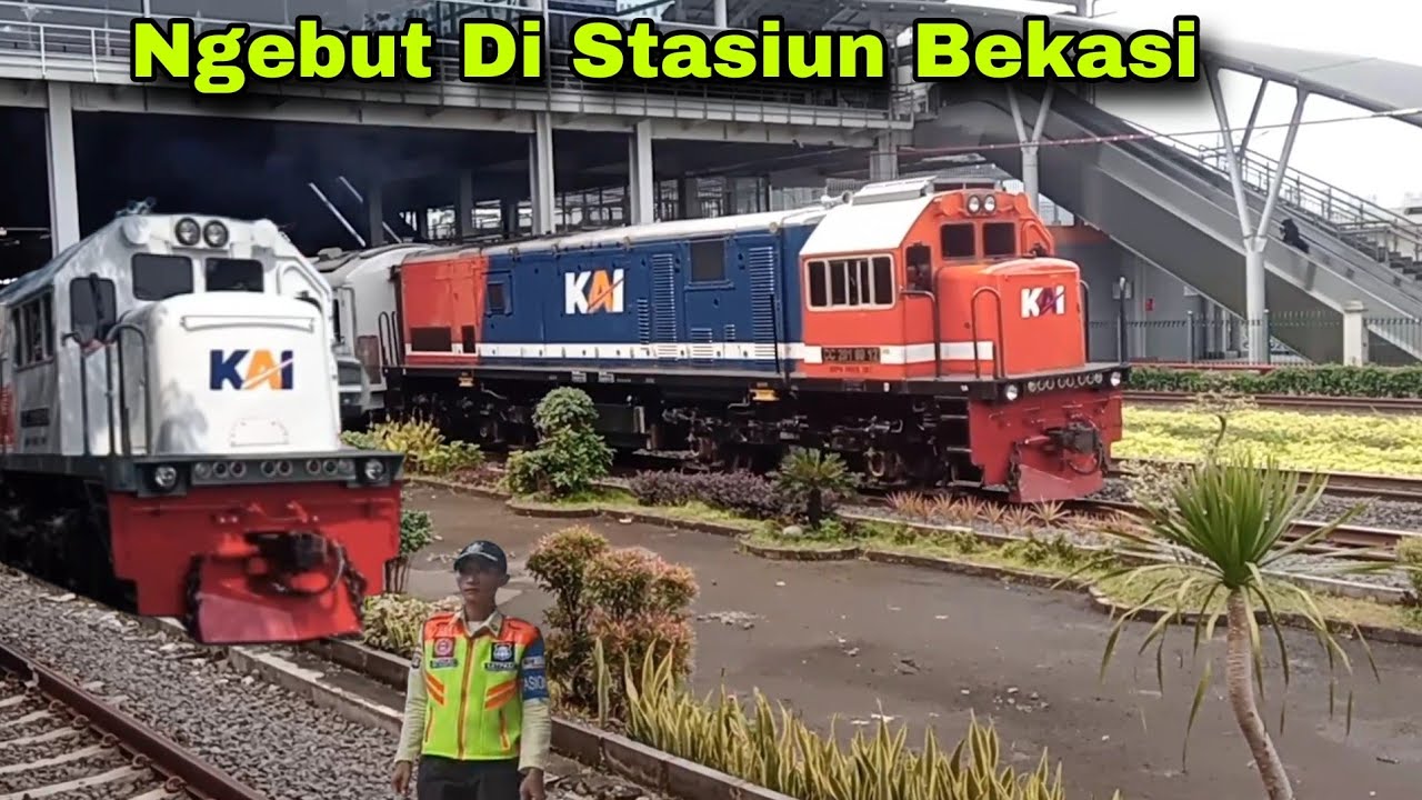 KERETA NGEBUT Di STASIUN❗️KERETA API PANJANG | KERETA API INDONESIA | KERETA CEPAT | KRL