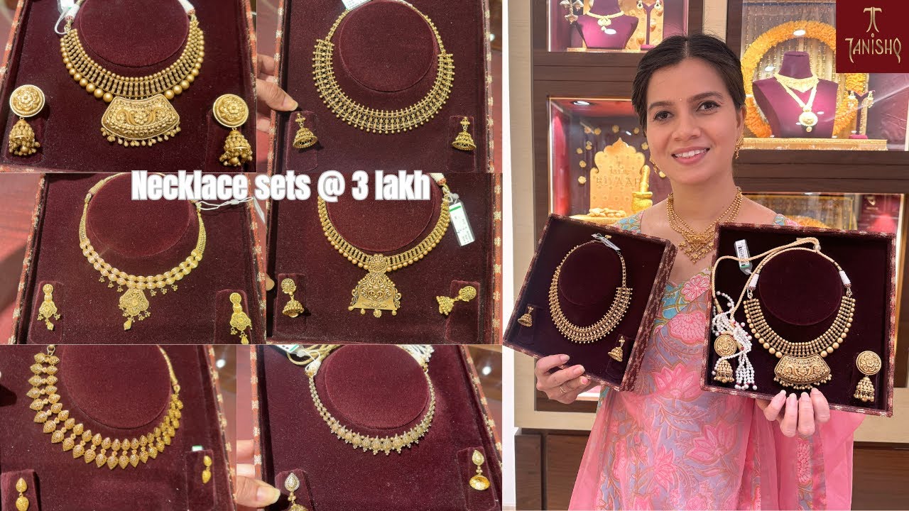 Tanishq Latest Antique Gold Set Collection With weight And Price 😱 #youtube #trending #tanishq
