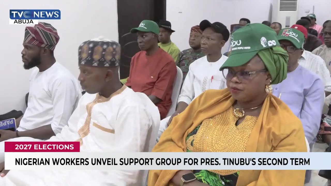 Nigerian Workers Unveil Support Group For Pres Tinubu's Second Term