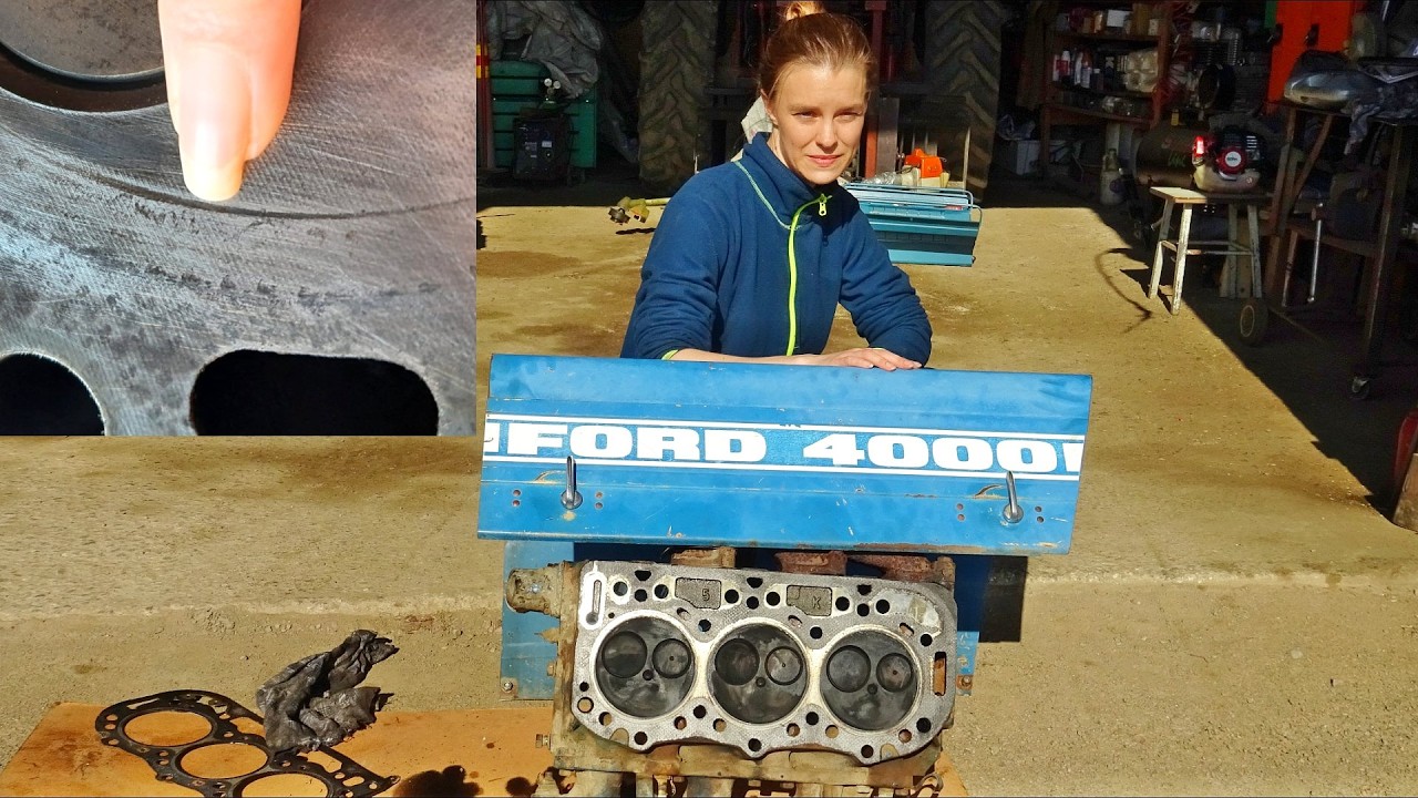 Ford Tractor 4000 kansiremontti  | Sylinder Head Gasket Replacement