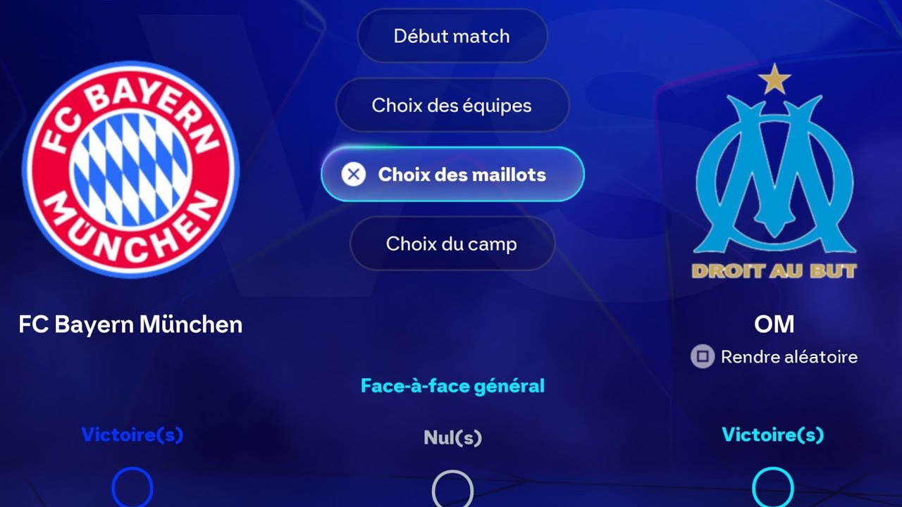 FC 26 Ligue des champion Bayern Munich VS Marseille (J1)