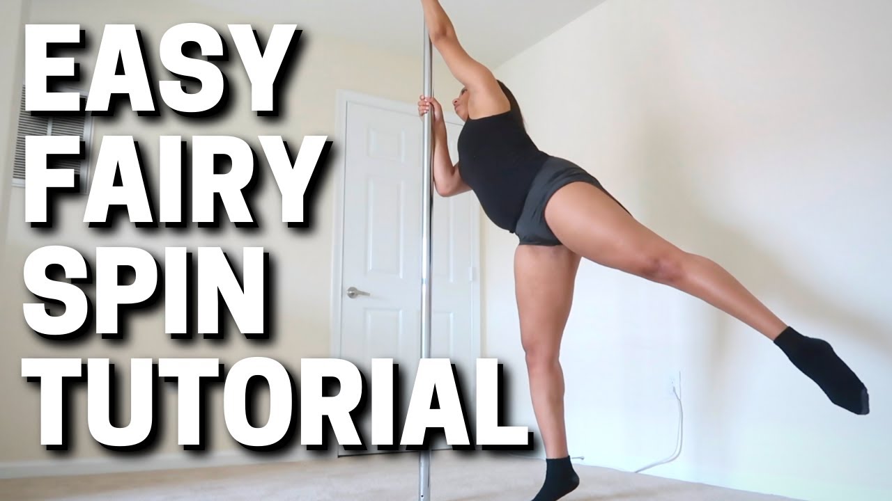 Easy Fairy P0LE DANCE SPIN for BEGINNERS! | Step-By-Step Tutorial for Static P0le | Janay Way