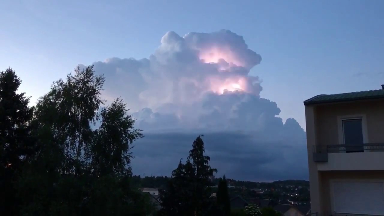 Gewitter über Bitburg. Juni 2018