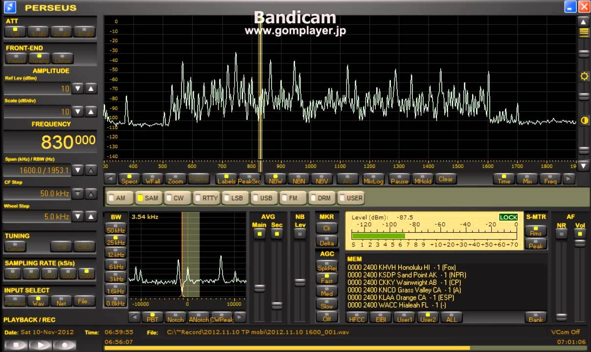 830kHz KNCO Nov 10 2012
