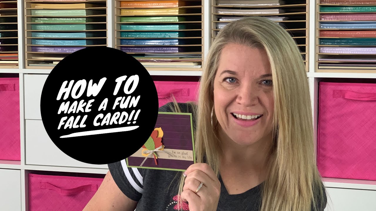 HOW TO MAKE A FALL CARD w/  Stampin' Up! Love of Leaves Stamp Set - Episode 792